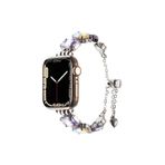 Kılıftech Apple Watch 42Mm Zore Krd-115 Renkli Taş Tasarımlı Kordon-Lila