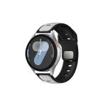 Kılıftech Huawei Watch Gt 3 42Mm Zore Krd-135 22Mm Silikon Kordon Strap Kayış - Gümüş-Siyah
