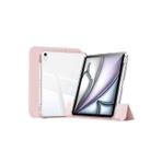 Kılıftech İpad Air 13 2024 Kılıf Magnetik Ayrılabilen Airbagli Zore Sliding Tablet Kılıfı - Pembe
