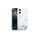 Kılıftech İphone 11 Uyumlu Kılıf Sıvılı Simli Baskılı Şeffaf Arka Yüzey Zore Mossa Silikon Kapak-Gri