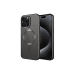Kılıftech İphone 15 Pro Max Uyumlu Mat Tasarımlı Magsafe Wireless Şarj Özellikli Zore Mat Setro Kılıf-Si