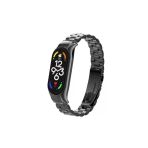 Kılıftech Xiaomi Mi Band 7 Uyumlu Krd-04 Metal Zore Kordon-Siyah