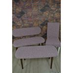 Kılıfteks Bench Puf 2 Düz Sandalye Kılıfı Takım - Pembe