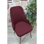 kılıfteks Kollu Sandalye Kılıfı Lakos Kumaş Bordo