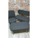 Kılıfteks Puf Bench Takım Kılıfı Jakar Kumaş 2 Sandalye 1 Bench 1 Puf