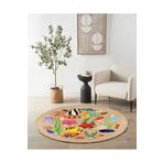 kilim home Boho 917 Jüt Hasır Etnik Desenli Jüt Örme Doğal Hasır Natural Halı