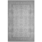 kilim home Mars 2194 Gri Antrasit Etnik Vintage Desenli Dokuma Taban Halı