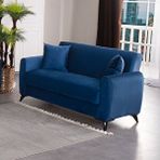 Kilim Mobilya 296652 Lacivert Dove İki Kişilik Yüksek Ayaklı Kanepe