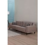 Kilim Mobilya Lapis 3 Kişilik Kanepe Açık Kahve