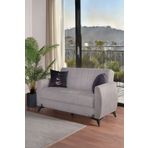 Kilim Mobilya Linda Iki Kişilik Kanepe Yüksek Ayaklı Gri