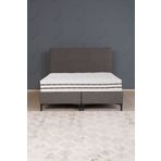 Kilim Mobilya Luna Lux 3'lü Set (PAKET YAYLI YATAK, BAZA, BAŞLIK) Antrasit
