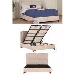 Kilim Mobilya Ortopedia Sandıklı Baza Başlık Yatak Seti Bej 150X200