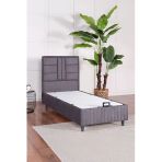 Kilim Mobilya Premium Bamboo Sleepy Baza Başlık Gri Ikili Set (Yatak Dahil Değildir) 100X200
