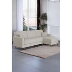 Kilim Mobilya Scandi Krem Uzanmalı Yataklı Köşe Takımı