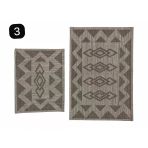 Kilim Motifli İki’li Klozet Takımı Kahve
