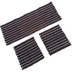 Kilim Oto Koltuk Kılıfı Serme Minder Seti 3\'lü Lacivert Siyah Beyaz - Renkli