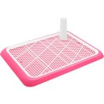Kilinmoli Taşınabilir Köpek Eğitim Tuvalet Plastik Pet Yavru Kedi Lazımlık Pad Tepsi Küçük Köpekler Için Kediler Çöp Kutusu Wc Tuvalet Temizleme Pet Ürünleri (Yurt Dışından) - Pembe - 1