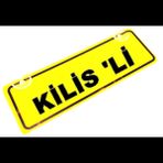 KİLİS 'Lİ Yazılı Sarı Dekor Plaka Sök Tak Pratik yeni nesil