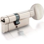 Kilit 164KTBSM Kilit Göbeği, Tuzaklı - Mandallı Kilit Silindiri, Barel (68 Mm, Nikel)