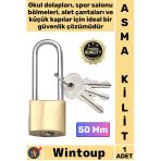 #Kilit Çelik Gövde Güvenlik Kilidi Dayanıklı Koruma Emniyetli Mekanizma Sarı Uzun Asma Kilit 50 Mm