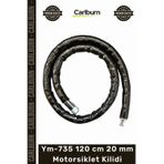 #Kilit Zırhlı Çelik Halat Güvenlikli Bisiklet Motosiklet Ym735 120 Cm 20 Mm Motorsiklet Kilidi