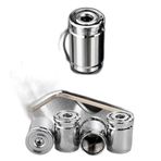 Kilitlemeli Sibop Kapağı Alyanlı Sibop Kapağı Araba Motosiklet Bisiklet Metal Sıkmalı Silver Gümüş 4 Lü Set