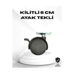 Kilitli 6 cm Masa Ayağı Tekli Döner Tekerlek UCZZZKİLİTLİ6CMAYAKK