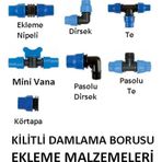 Kilitli Damla Sulama Borusu Ekleme Parçaları Ve Tüm Aparatları