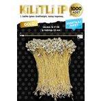 Kilitli Ip Renkli Asmalı Etiket Bağlama Ipi Lock String Tag Rope 1000 Adet GOLD-T1080