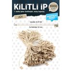 Kilitli Ip Renkli Asmalı Etiket Bağlama Ipi Lock String Tag Rope 1000 Adet JÜT/KIRNAP-T1081