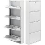 Kilitli Metal Ayakkabılık - Ölçü Seçeneği Mac4-4 Kapaklı - 50X15X136 H