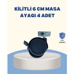 Kilitli Mobilya Tekerleği 6 cm 4’lü Kolay Kurulum