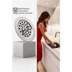 Kilitli Paslanmaz Lavabo Süzgeci - Akıllı Tahliye Tam Süzme Teknolojisi (5.5 Cm)