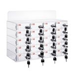 Kilitli Şeffaf Akrilik Cep Telefonu Saklama Dolabı Masaüstü Ofis Malzemeleri Saklama Cihazları için DüzenleyicisiGüvenli Cep Telefonu Saklama Kutusu (Boyut: 20)