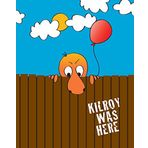 Kilroy Was Here: Mr Chad Kilroy Was Here Lined Notebook - 36 Pages 8" x 10" Sized Lined Notebook, Lined Paper