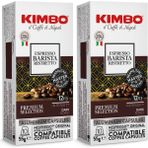Kimbo Espresso Barista Ristretto Nespresso Uyumlu Kapsül Kahve (Alüminyum) (10’lu Kutuda) (2'li Set) - 20 Adet