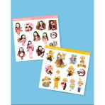Kimetsu No Yaiba-Zenitsu Agatsuma-Nezuko Kamado-2Li Sticker Set Parlak Kağıt-Etiket-Ds-31-32