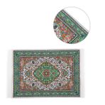 KIMISS 1:12 Evcilik Minyatür, Halı Bebek Evi Oturma Odası Dekorasyonu #1 Aksesuarları Halı Nefis Zarif (baharın sesi)