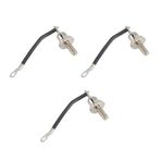 KIMISS 25A ZX25 12 Jeneratör Diyot Tel, Tel, 3 ADET Doğrultucu 3 ADET Küçük Taşınabilir Doğrultucular Dinamo Onarım Değiştirme Sağlam Metal Motor Kolay Kurulum Negatif Siyah