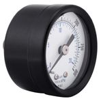 KIMISS Mini Kadranlı Basınç Göstergesi - Yakıt, Hava, Yağ, Sıvı Ve Su Için Accu e Ölçümü - 1/8 BSPT Dişli Ile 0-20bar / 0-300psi
