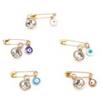 KIMISS Nazar Bebek Pimi Nazar Pimleri N Ve Alaşım, Cam Boncuk Broş Turkishe Eyesise Pin Giyim Şapka Çanta Dekorasyon