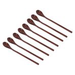 KIMISS Premium 8 Adet Tahta Kaşık Seti - Uzun Saplı, Güvenli, Kokusuz, Narin, Sağlam Ve Dayanıklı Ahşap Mutfak Pişirme, Pişirme Ve Dekorasyon Için Karıştırma Kaşıkları