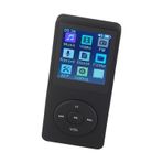 KIMISS Taşınabilir MP3 MP4 Çalar, Destek Küçük Hafıza Kartı Ultra 1,8 inç LCD Müzik USB Bağlantı Noktalı 32G Çalışma Açık Hava Spor Salonu Egzersizleri için 200 mAh Siyah İnce Medya Aksesuarları Öğrenciler