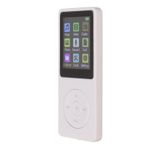 KIMISS Ultra İnce Dijital Müzik Çalar, 1,8 İnç LCD, MP3 MP4 Çalar Desteği 32 GB'a Kadar Küçük Hafıza Kartı, Aksesuarlarla Kayıpsız Ses Kalitesi, Eğlence Için Mükemmel (WHITE)