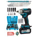 Kimmeer Plus 58Vf Profesyonel Somun Sökme Şarjlı Darbeli Matkap Vidalama Set