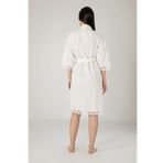 Kimono Keten Pamuklu Bayan Sabahlık