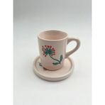 Kimya Ceramics Handmade Seramik Kahve Fincanı(Hindiba) - 1 Adet - 70 ml
