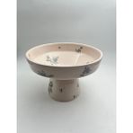 Kimya Ceramics Handmade Seramik Meyve Kasesi(Antrasit Desenli)