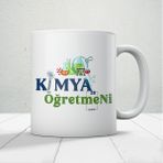 Kimya Öğretmenlerine Özel Öğretmenler Günü Hediyelik Baskılı Kupa - Beyaz - 300 ml