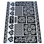 Kına Şablonu Zt - 003 Desenli Dövme Hint Geçici Kına Şekil
